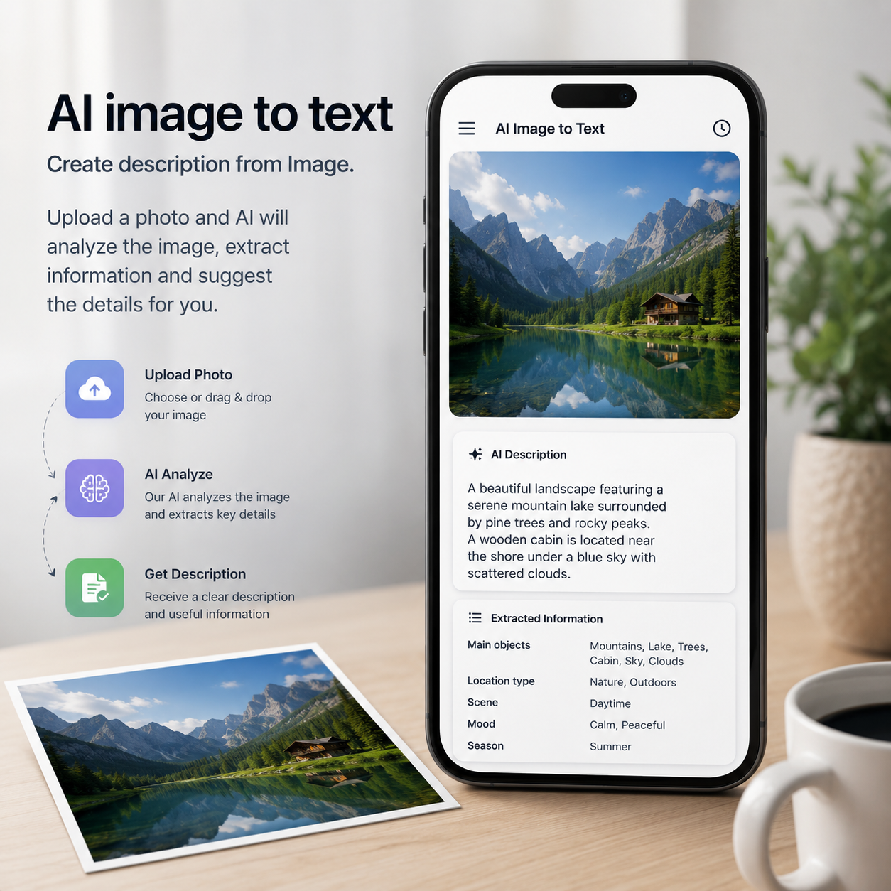 AI Image to Text Logo - canvaimage.com